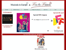 Tablet Screenshot of musicalsineurope.com